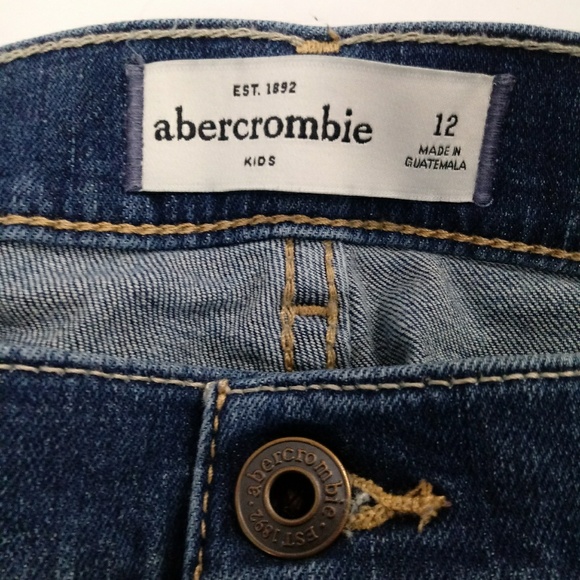 Abercrombie Kids Distressed Girls Jeans Size 12 - Picture 5 of 7